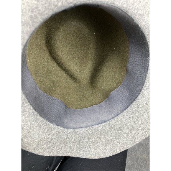 Us 7 2015 Lanvin Womens Bi-color Fedora Fedora Hat With Box main image 5